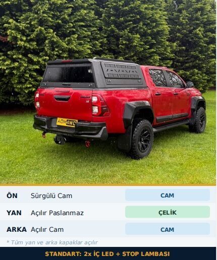 Ford Ranger 23+ Uyumlu Yedek Parça Metal Kabin AQM4WD M80