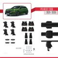 Peugeot 308 III (P5) 2021 ve Sonrası ile Uyumlu ACE-4 Ara Atkı Tavan Barı Siyah 2 Adet
