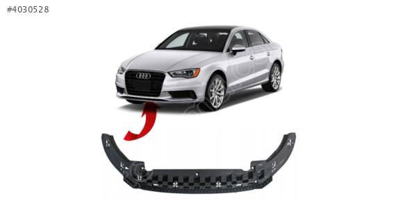 Audi Q4 E-TRON 2021 Sonrası Ön Tampon Alt Spoyler