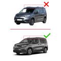Toyota Proace City Verso 2023 ve Sonrası ile Uyumlu HOOK Model Ara Atkı Tavan Barı Gri 2 Adet