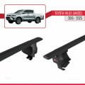 Toyota Hilux 8 (AN130) 2015 ve Sonrası ile Uyumlu ACE-4 Ara Atkı Tavan Barı Siyah 2 Adet