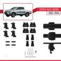 Toyota Hilux 8 (AN130) 2015 ve Sonrası ile Uyumlu ACE-4 Ara Atkı Tavan Barı Siyah 2 Adet