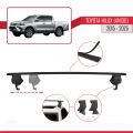 Toyota Hilux 8 (AN130) 2015 ve Sonrası ile Uyumlu ACE-4 Ara Atkı Tavan Barı Siyah 2 Adet