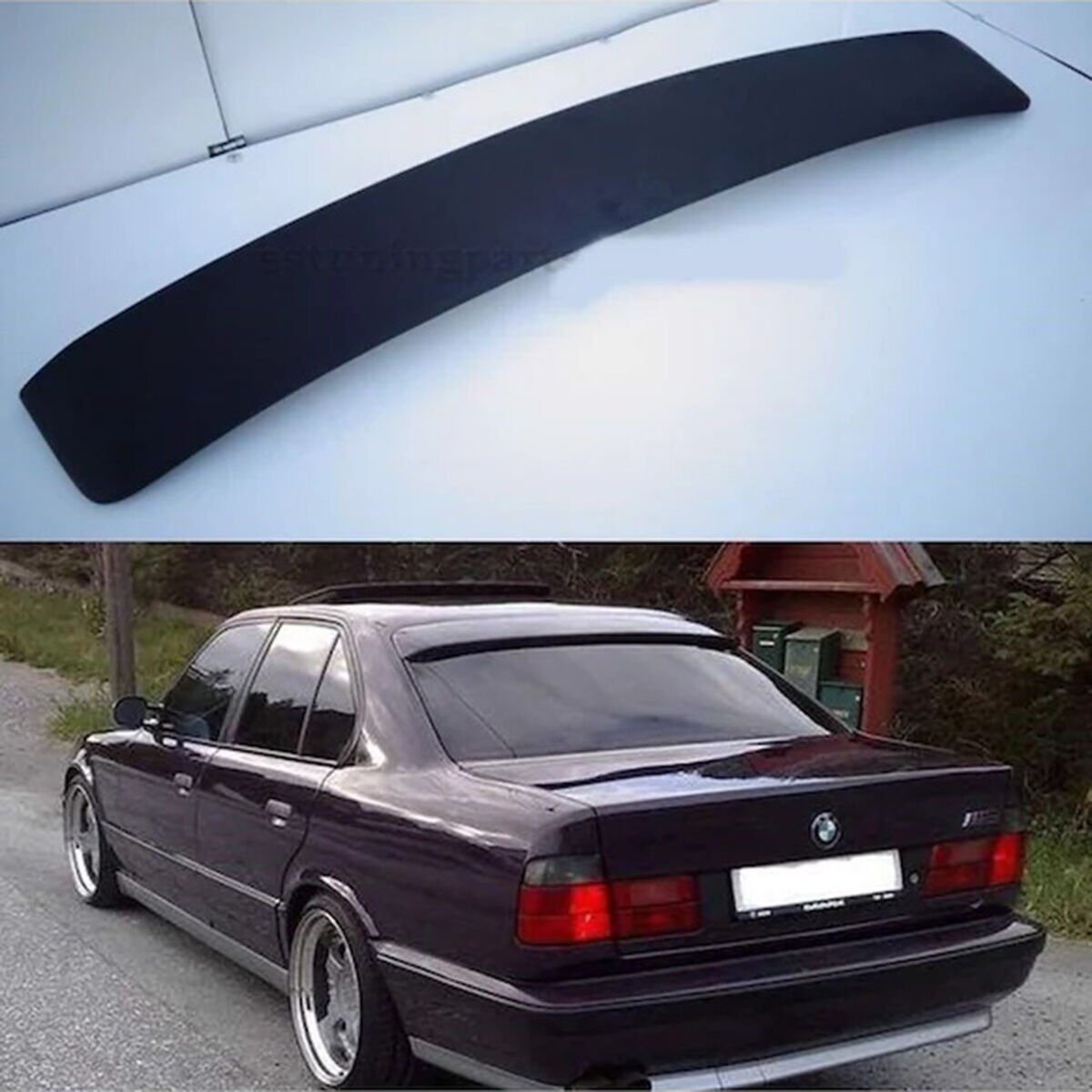 Bmw E34 1988-1996 Uyumlu Yedek Parça Cam Üstü Spoiler Fiber Boyasız