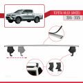 Toyota Hilux 8 (AN130) 2015 ve Sonrası ile Uyumlu ACE-4 Ara Atkı Tavan Barı Gri 2 Adet