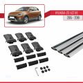 Hyundai i20 II Active 2015-2019 Arası ile Uyumlu FLY Model Ara Atkı Tavan Barı Gri 3 Adet