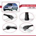 Skoda Fabia (6Y) Combi 2000-2006 Arası ile Uyumlu ACE-1 Ara Atkı Tavan Barı Siyah 2 Adet