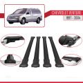 Chevrolet Venture 1997-2004 Arası ile Uyumlu FLY Model Ara Atkı Tavan Barı Siyah 4 Adet