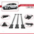 Hyundai Elantra Touring (FD) 2009-2012 Arası ile Uyumlu FLY Model Ara Atkı Tavan Barı Gri 3 Adet
