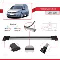 Volkswagen Caddy 3 (SA) 2015-2019 Arası ile Uyumlu FLY Model Ara Atkı Tavan Barı Gri 3 Adet