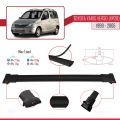 Toyota Yaris Verso (XP20) 1999-2005 Arası ile Uyumlu FLY Model Ara Atkı Tavan Barı Siyah 3 Adet