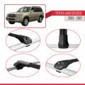 Toyota Land Cruiser (J100) 2003-2007 Arası ile Uyumlu ACE-1 Ara Atkı Tavan Barı Siyah 3 Adet