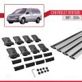 Chevrolet Venture 1997-2004 Arası ile Uyumlu FLY Model Ara Atkı Tavan Barı Gri 4 Adet