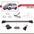 Chevrolet Venture 1997-2004 Arası ile Uyumlu FLY Model Ara Atkı Tavan Barı Gri 4 Adet