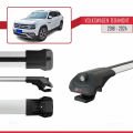 Volkswagen Teramont (CA1) 2018-2024 Arası ile Uyumlu ACE-1 Ara Atkı Tavan Barı Gri 2 Adet