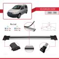 Volkswagen Caddy 3 (2K) 2003-2010 Arası ile Uyumlu FLY Model Ara Atkı Tavan Barı Gri 3 Adet