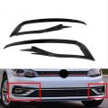 Volkswagen Golf 7,5 ( 2017 - 2020 ) Arası Uyumlu GTI Ön Sis Kaplama / Piano Black