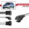 Skoda Fabia (6Y) Combi  2000-2006 Arası ile Uyumlu ACE-1 Ara Atkı Tavan Barı Gri 2 Adet