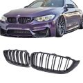 Bmw F32-F33 2013-2019 Uyumlu Yedek Parça M4 Çift Çizgi Böbrek Panjur Piano Black