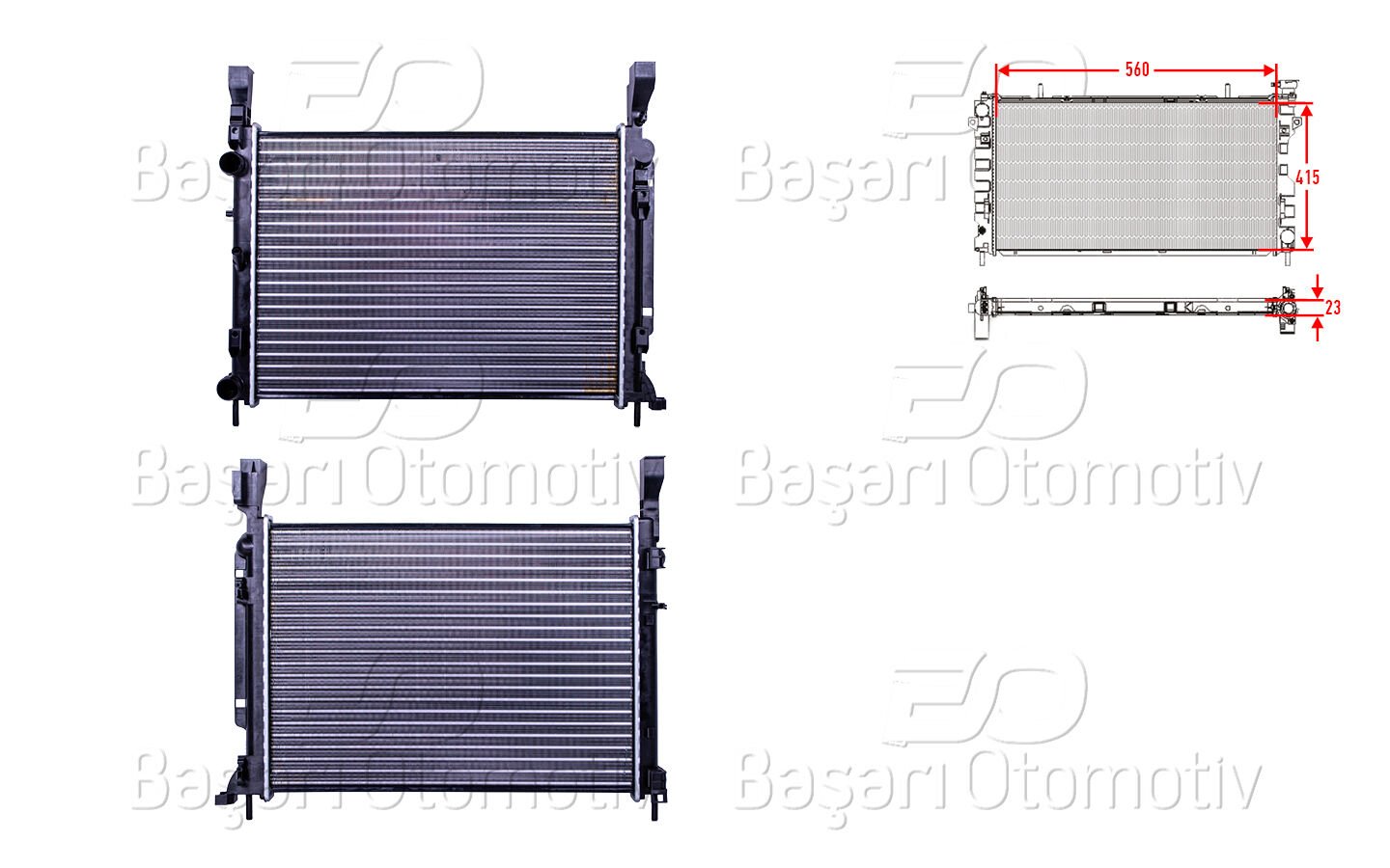 Renault Kangoo 2008 ve Sonrası Mekanik Şanzıman Su Radyatörü