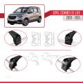 Opel Combo E Life 2023 ve Sonrası ile Uyumlu ACE-2 Ara Atkı Tavan Barı Siyah 2 Adet