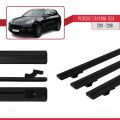 Porsche Cayenne 2 (92A) 2011-2018 Arası ile Uyumlu BASIC Model Ara Atkı Tavan Barı Siyah 3 Adet