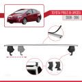 Toyota Prius 3 (XW30) 2009-2016 Arası ile Uyumlu ACE-4 Ara Atkı Tavan Barı Gri 2 Adet