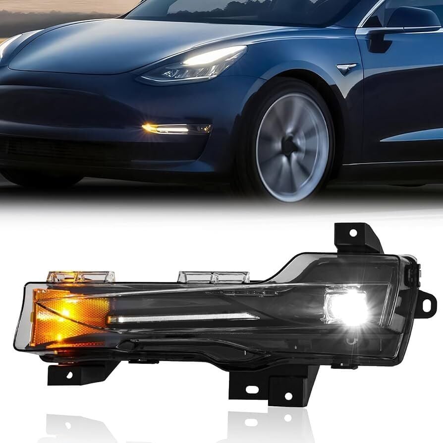 Tesla Model Y 2017 ve Sonrası Sis Fari Sol