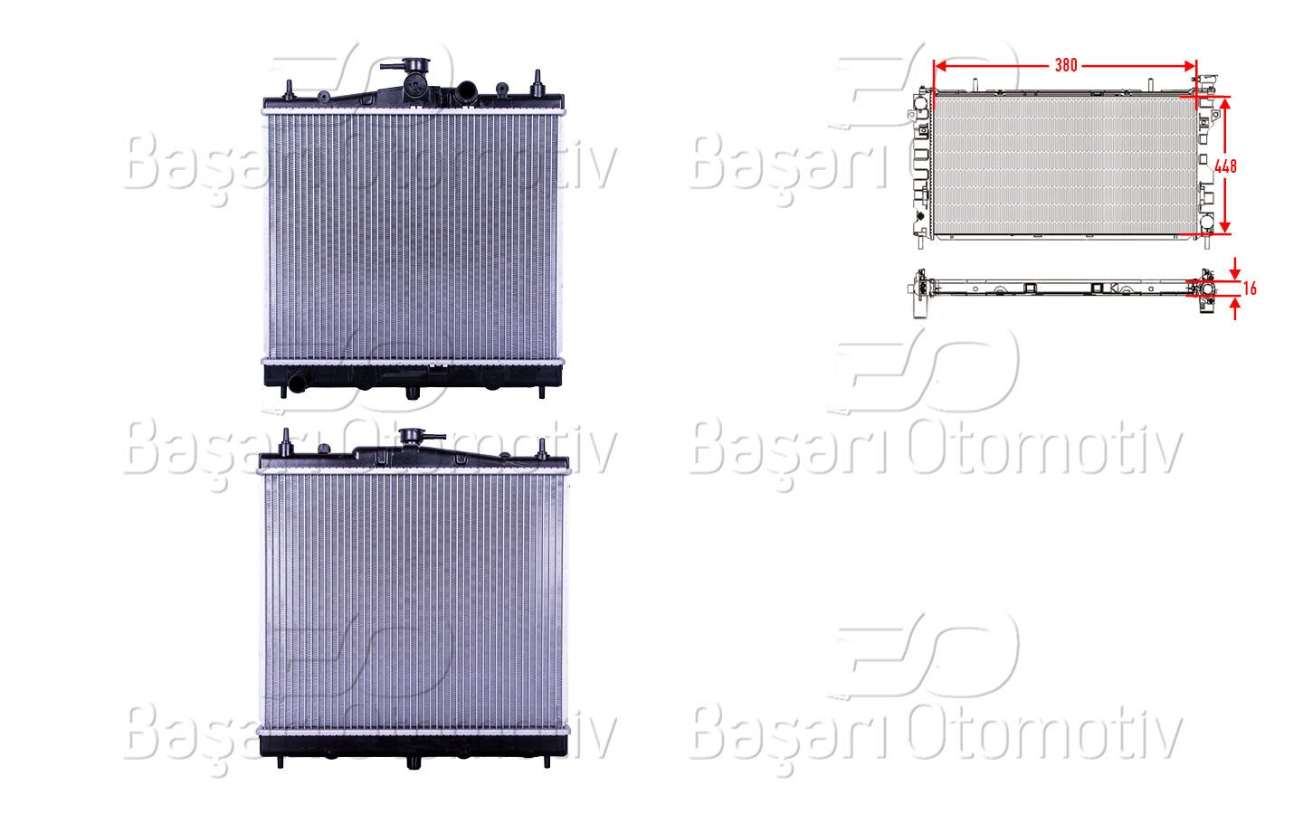 Nissan Micra 3 K12 2003-2010 Uyumlu Su Radyatörü