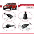 Dacia Sandero Stepway 2008-2012 Arası ile Uyumlu ACE-1 Ara Atkı Tavan Barı Gri 3 Adet