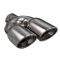 Üniversal Krom Egzoz Ucu Açılı Çift Çıkış Sağ 101x110 800-039L
