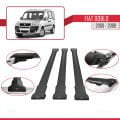 Fiat Doblo 2000-2009 Arası ile Uyumlu FLY Model Ara Atkı Tavan Barı Siyah 3 Adet