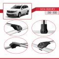 Dacia Logan 2 MCV (K52) 2013-2020 Arası ile Uyumlu ACE-1 Ara Atkı Tavan Barı Gri 3 Adet