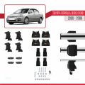 Toyota Corolla 9 (E120) Sedan 2000-2006 Arası ile Uyumlu ACE-4 Ara Atkı Tavan Barı Gri 2 Adet