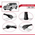 Toyota Highlander 2001-2007 Arası ile Uyumlu ACE-1 Ara Atkı Tavan Barı Siyah 4 Adet
