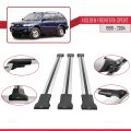 Holden Frontera Sport 2 1999-2004 Arası ile Uyumlu FLY Model Ara Atkı Tavan Barı Gri 3 Adet