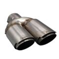 Üniversal Krom Akrapovic Egzoz Ucu Açılı Çift Çıkış Sağ 101x110 800-039AL