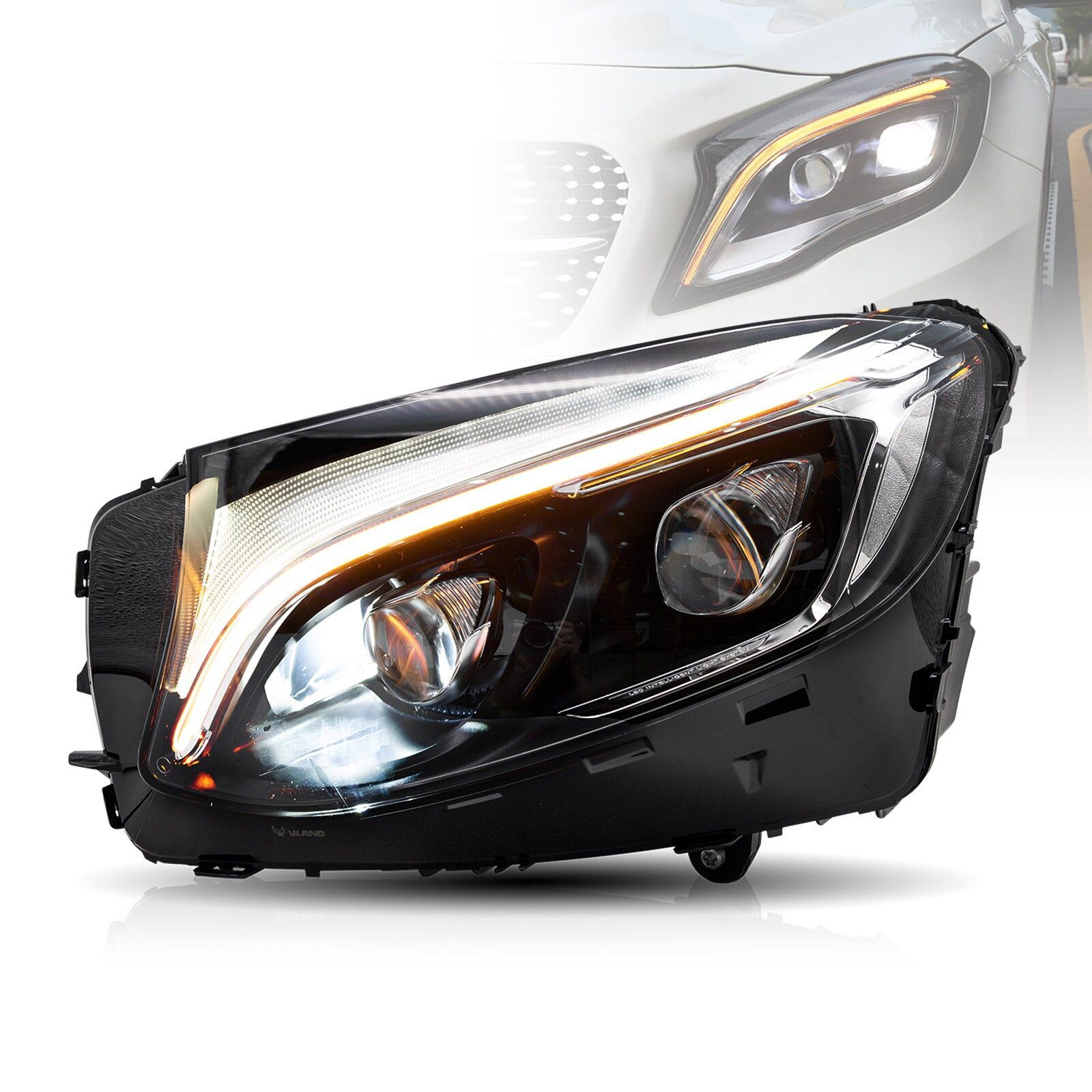 Mercedes-Benz X253 GLC 2019 ve Sonrası Sağ Statik LED Far Komple