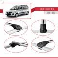 Dacia Logan 2 MCV (K52) 2007-2012 Arası ile Uyumlu ACE-1 Ara Atkı Tavan Barı Gri 3 Adet