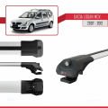 Dacia Logan 2 MCV (K52) 2007-2012 Arası ile Uyumlu ACE-1 Ara Atkı Tavan Barı Gri 3 Adet