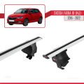 Skoda Fabia 3 (NJ) 2015-2022 Arası ile Uyumlu ACE-4 Ara Atkı Tavan Barı Gri 2 Adet