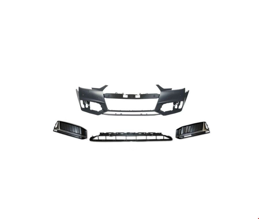 Audi A4 Ön Tampon S-line Set (Panjursuz) 2017 Sonrası Uyumlu