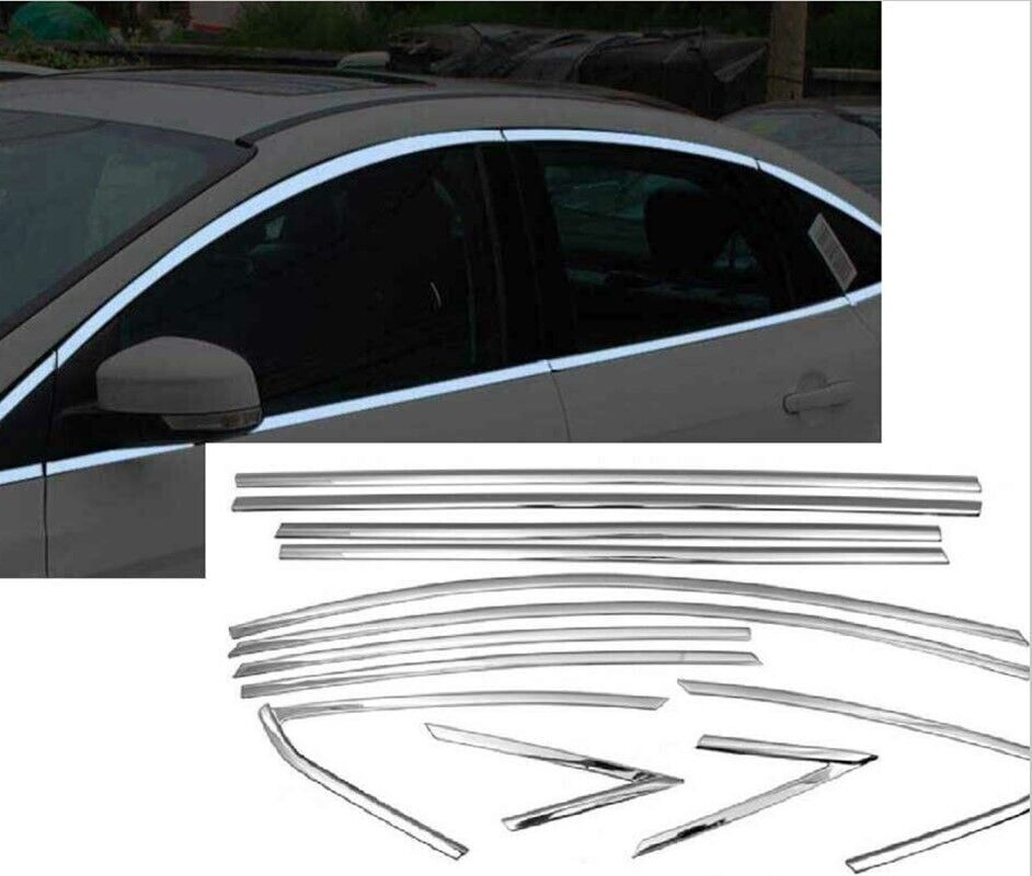 Ford Focus Uyumlu Sedan 2005-2010  Uyumlu Yedek Parça Cam Çıtası Krom