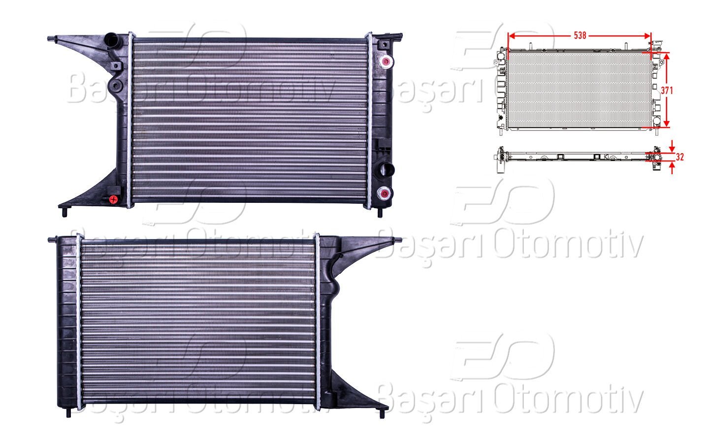 Opel Omega B 16V Klimasız Otomatik/Manuel Su Radyatörü
