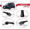 Mercedes EQT / Citan W420 2022-2025 Arası ile Uyumlu ACE-1 Ara Atkı Tavan Barı Siyah 2 Adet