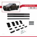 Nissan NP300 (D23) 2015-2021 Arası ile Uyumlu BASIC Model Ara Atkı Tavan Barı Siyah 2 Adet