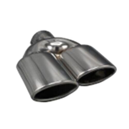 Üniversal Krom Egzoz Ucu Oval Çift Çıkış Sol 60x105/125 800-033R