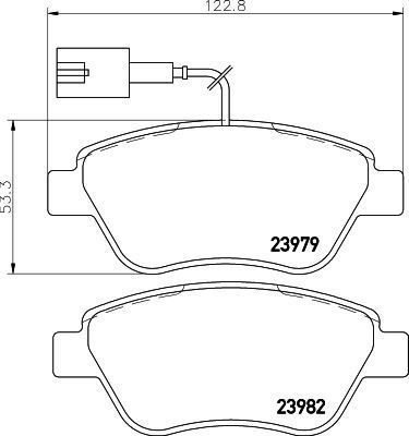 Fiat Bravo, Linea, Doblo ve Stilo; Opel Corsa ve Adam; Peugeot Bipper; Citroën Nemo İçin Orjinal 77364798E Ön Fren Balatası​