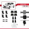 Nissan Note 2 (E12) 2013-2019 Arası ile Uyumlu ACE-4 Ara Atkı Tavan Barı Gri 2 Adet