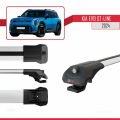 KIA EV9 GT-LINE 2024 ve Sonrası ile Uyumlu ACE-1 Ara Atkı Tavan Barı Gri 4 Adet
